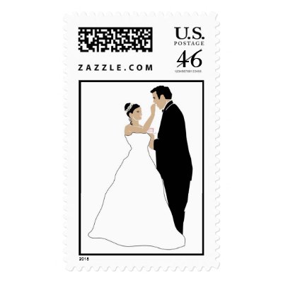 Wedding Couple Postage Stamp