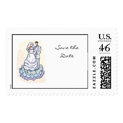 Wedding Couple Stamp