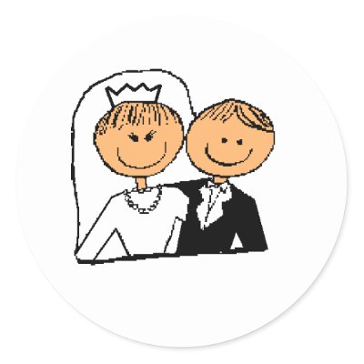 Wedding couple Stickers