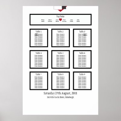 Seating Plans For Wedding 3