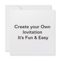 Wedding Create Your Own Invitation