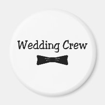 Wedding Crew Bowtie Refrigerator Magnet