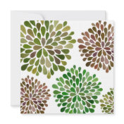 Wedding Dahlia Blossoms Custom Made Invitation