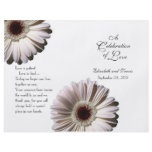 Wedding Daisy/ Program Personalized Flyer