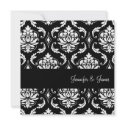 Wedding Damask Monogram Initial Invitation invitation