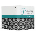 Wedding Damask Planner Binders Jade Shade #4