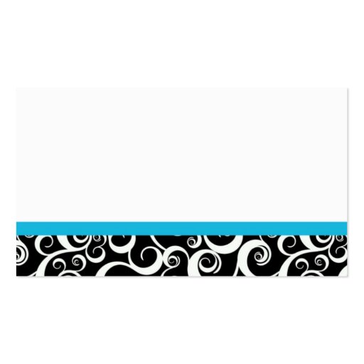 Wedding Damask Swirls Table Place Card Business Card Templates (back side)