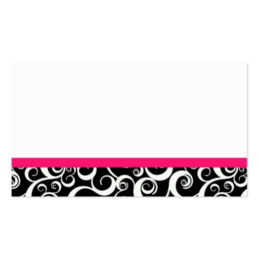 Wedding Damask Swirls Table Place Card Business Cards (back side)