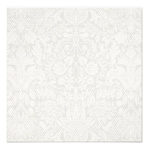 Wedding Damask Vintage White Wedding Old Lace Announcements