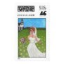 Wedding Day Bride - postage stamp