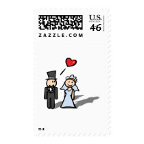 "Wedding Day" couple design Stamps