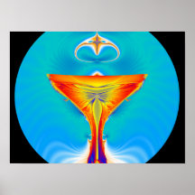 wedding day fractal art poster