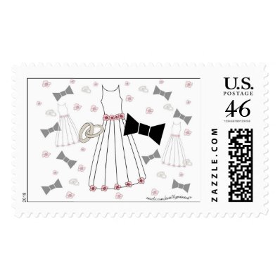 Wedding Day Postage Stamp