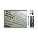 Wedding - Definition - Marriage Engagement postage