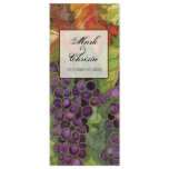 Wedding Dinner Menu, Autumn Grape Leaf Personalized Invitation