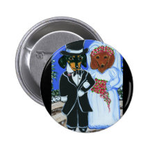 Wedding Doxies Pin