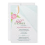 Wedding Dress_2 Bridal Shower Invitation (blue)