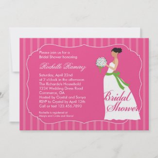 Wedding Dress Bridal Shower Invitation invitation