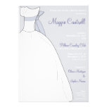 Wedding Dress Bridal Shower Invitation