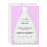 Wedding Dress Bridal Shower Invitation {Blush}