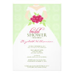 Wedding Dress Bridal Shower Invitation (mint)