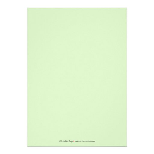 Wedding Dress Bridal Tea Invitation (green)