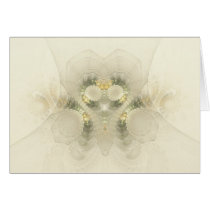 Wedding Dress Fractal Greeting Card cards
