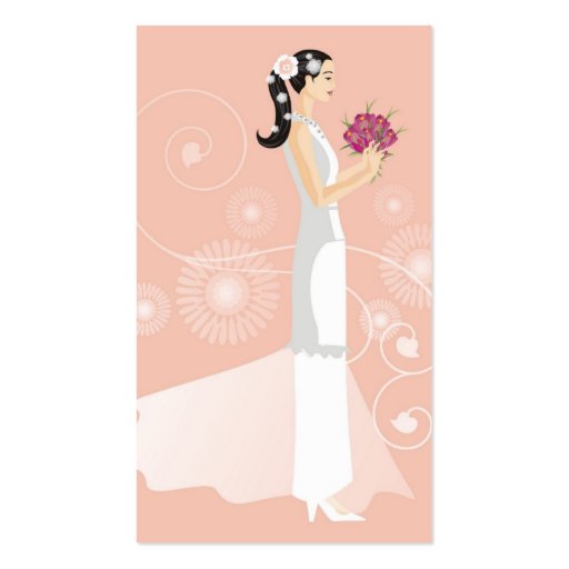 Wedding Dress or Bridal Boutique Business Card (back side)