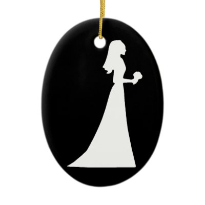 Wedding Dress Personalized Christmas Ornament