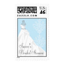 Wedding Dress Postage Stamp stamp