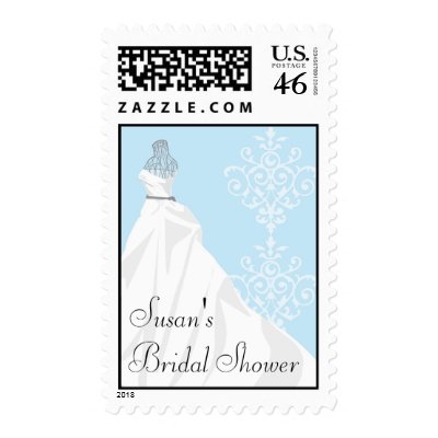 Wedding Dress Postage Stamp