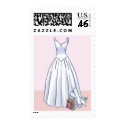 Wedding Dress postage stamps