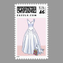 Wedding Dress postage stamps
