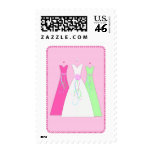 Wedding Dress Sparkle Postage Stamp
