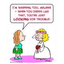 wedding dress trouble t-shirts