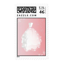 Wedding Dress Wedding Postage