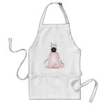 Wedding Dress with Pink Apron