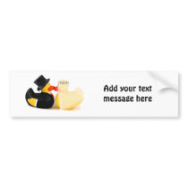 Wedding ducks 3 bumper stickers