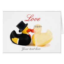 Wedding ducks 3 greeting cards