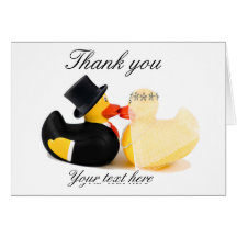 Wedding ducks 3 ... Thank you card