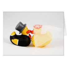 Wedding ducks card