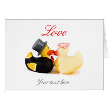 Wedding ducks greeting cards