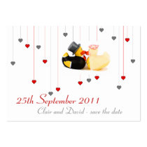 Wedding ducks ... Save the date business cards