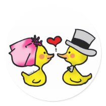 Wedding ducks stickers