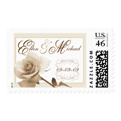 Wedding - Elegant Script Custom Postage by SquirrelHugger