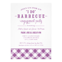 Wedding Engagement Party Invitation | "I Do" BBQ