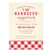 Wedding Engagement Party Invitation | "I Do" BBQ