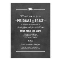 Wedding Engagement Party | Pig Roast & Toast Announcements