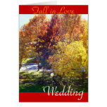 Wedding, Fall in Love invitation Greeting Card