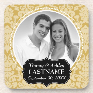 Wedding Favor - Anniversary Keepsake Beverage Coaster
